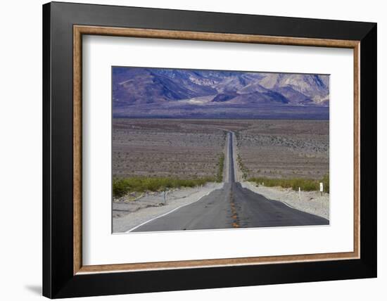 SR 190 Through Death Valley NP, Mojave Desert, California-David Wall-Framed Photographic Print