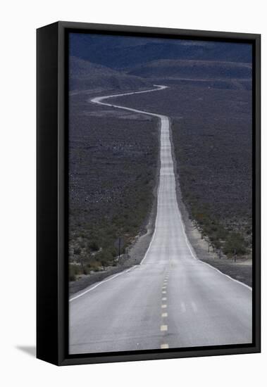 SR 190 Through Panamint Valley, Death Valley, Mojave Desert, California-David Wall-Framed Premier Image Canvas