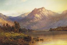 A View of Benmore at Sunset-Alfred De Breanski, Sr .-Mounted Giclee Print