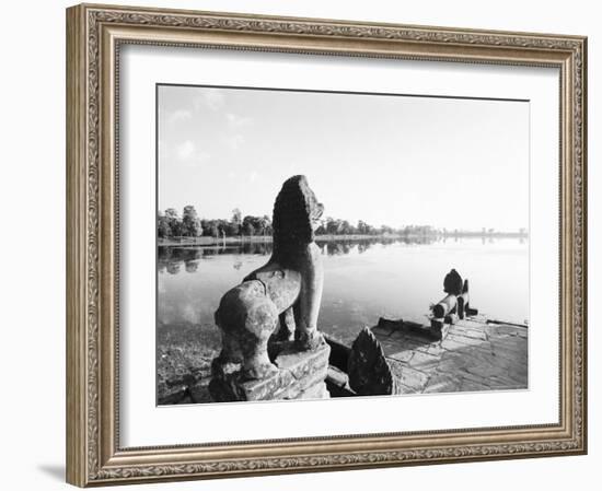 Sras Srang Royal Reservoir, Angkor, Cambodia-Walter Bibikow-Framed Photographic Print