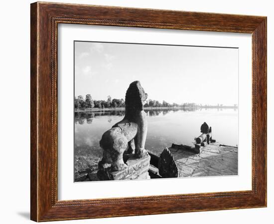 Sras Srang Royal Reservoir, Angkor, Cambodia-Walter Bibikow-Framed Photographic Print