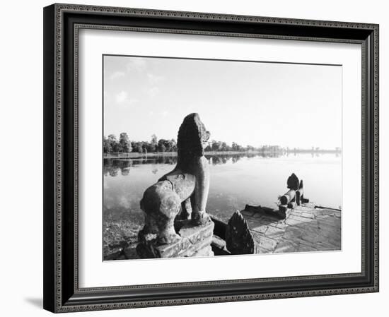 Sras Srang Royal Reservoir, Angkor, Cambodia-Walter Bibikow-Framed Photographic Print