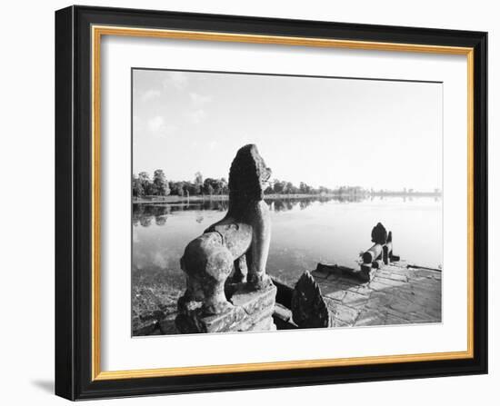 Sras Srang Royal Reservoir, Angkor, Cambodia-Walter Bibikow-Framed Photographic Print