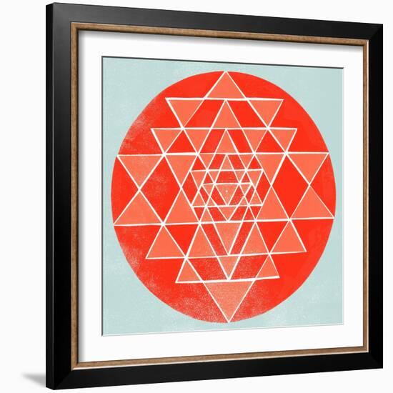 Sri Chakra-Garima Dhawan-Framed Giclee Print