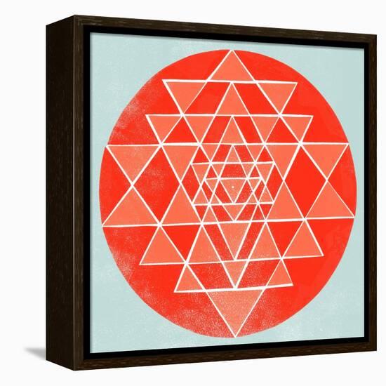 Sri Chakra-Garima Dhawan-Framed Premier Image Canvas