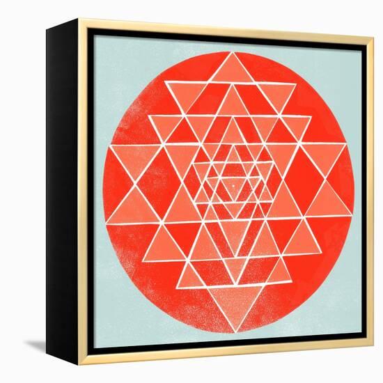 Sri Chakra-Garima Dhawan-Framed Premier Image Canvas