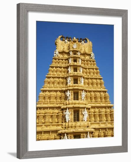 Sri Chamundeswari Temple, Chamundi Hill, Mysore, Karnataka, India, Asia-Tuul-Framed Photographic Print