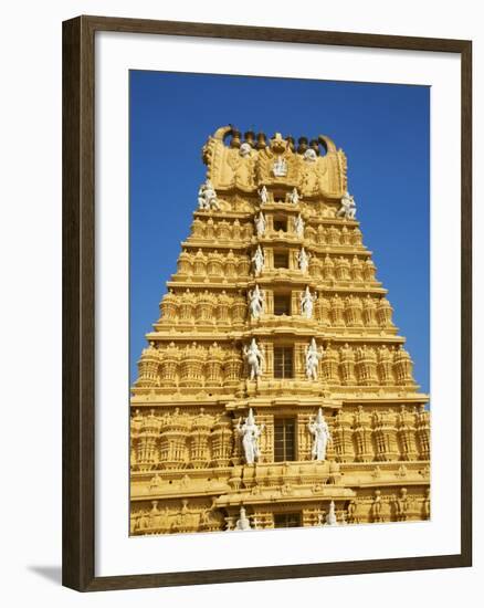 Sri Chamundeswari Temple, Chamundi Hill, Mysore, Karnataka, India, Asia-Tuul-Framed Photographic Print