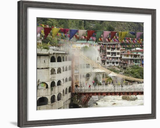 Sri Guru Nanak Ji Gurdwara Shrine, Manikaran, Himachal Pradesh, India-Anthony Asael-Framed Photographic Print