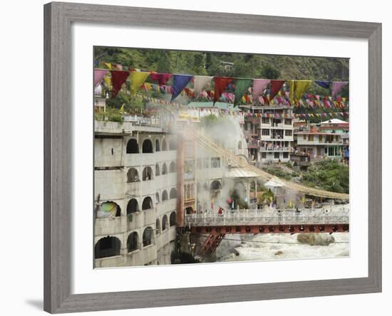 Sri Guru Nanak Ji Gurdwara Shrine, Manikaran, Himachal Pradesh, India-Anthony Asael-Framed Photographic Print