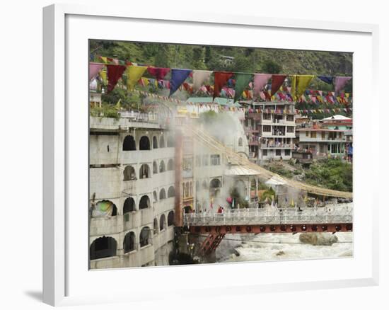 Sri Guru Nanak Ji Gurdwara Shrine, Manikaran, Himachal Pradesh, India-Anthony Asael-Framed Photographic Print