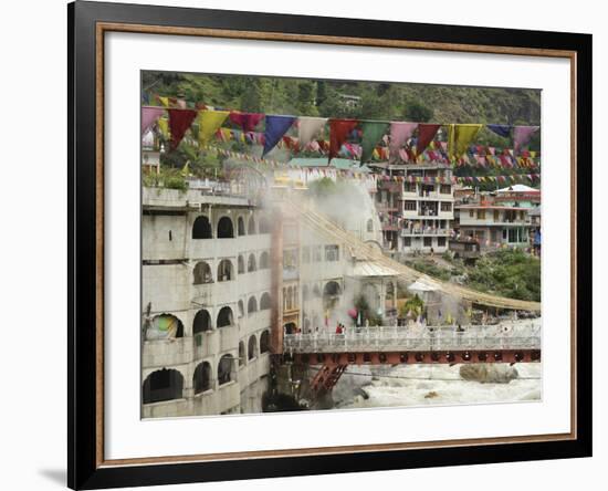 Sri Guru Nanak Ji Gurdwara Shrine, Manikaran, Himachal Pradesh, India-Anthony Asael-Framed Photographic Print