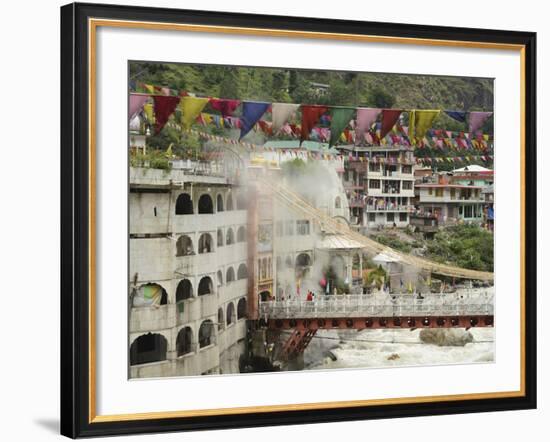 Sri Guru Nanak Ji Gurdwara Shrine, Manikaran, Himachal Pradesh, India-Anthony Asael-Framed Photographic Print