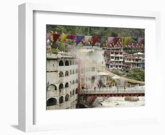 Sri Guru Nanak Ji Gurdwara Shrine, Manikaran, Himachal Pradesh, India-Anthony Asael-Framed Photographic Print