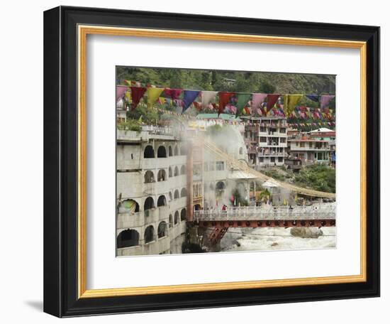 Sri Guru Nanak Ji Gurdwara Shrine, Manikaran, Himachal Pradesh, India-Anthony Asael-Framed Photographic Print