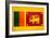 Sri Lanka Flag Design with Wood Patterning - Flags of the World Series-Philippe Hugonnard-Framed Art Print