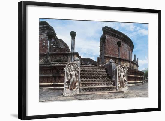 Sri Lanka, Polonnaruwa, Vatadage or Circular Relic House-null-Framed Giclee Print