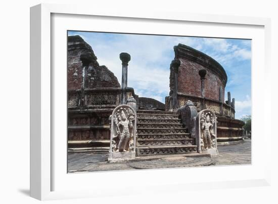 Sri Lanka, Polonnaruwa, Vatadage or Circular Relic House-null-Framed Giclee Print