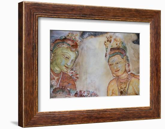 Sri Lanka, Sigiriya. Fresco of 'The Maidens of the Clouds'.-Cindy Miller Hopkins-Framed Photographic Print