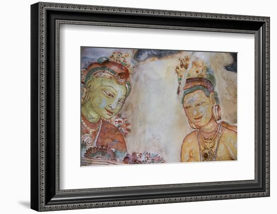 Sri Lanka, Sigiriya. Fresco of 'The Maidens of the Clouds'.-Cindy Miller Hopkins-Framed Photographic Print