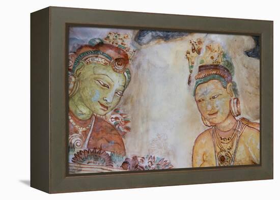 Sri Lanka, Sigiriya. Fresco of 'The Maidens of the Clouds'.-Cindy Miller Hopkins-Framed Premier Image Canvas