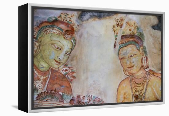 Sri Lanka, Sigiriya. Fresco of 'The Maidens of the Clouds'.-Cindy Miller Hopkins-Framed Premier Image Canvas