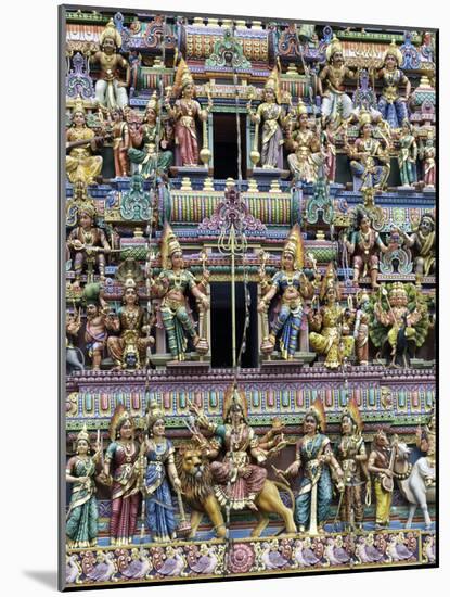 Sri Mariamman Hindu Temple, Singapore, Southeast Asia, Asia-John Woodworth-Mounted Photographic Print