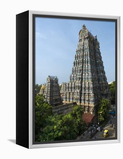 Sri Meenakshi Sundareshwara Temple, Madurai, Tamil Nadu, India, Asia-Stuart Black-Framed Premier Image Canvas