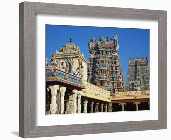 Sri Meenakshi Temple, Madurai, Tamil Nadu, India, Asia-Tuul-Framed Photographic Print