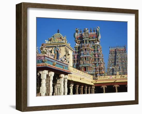 Sri Meenakshi Temple, Madurai, Tamil Nadu, India, Asia-Tuul-Framed Photographic Print