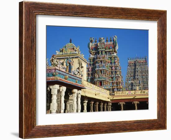 Sri Meenakshi Temple, Madurai, Tamil Nadu, India, Asia-Tuul-Framed Photographic Print