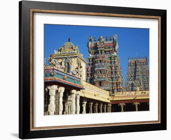 Sri Meenakshi Temple, Madurai, Tamil Nadu, India, Asia-Tuul-Framed Photographic Print