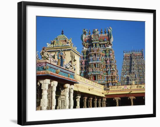 Sri Meenakshi Temple, Madurai, Tamil Nadu, India, Asia-Tuul-Framed Photographic Print