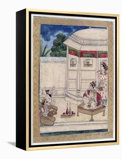 Sri Raga, Ragamala Album, School of Rajasthan, 19th Century-null-Framed Premier Image Canvas