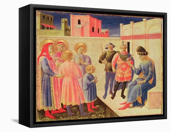 Ss. Cosmas and Damian Before Diocletian, Predella from the Annalena Altarpiece, 1434-Fra Angelico-Framed Premier Image Canvas