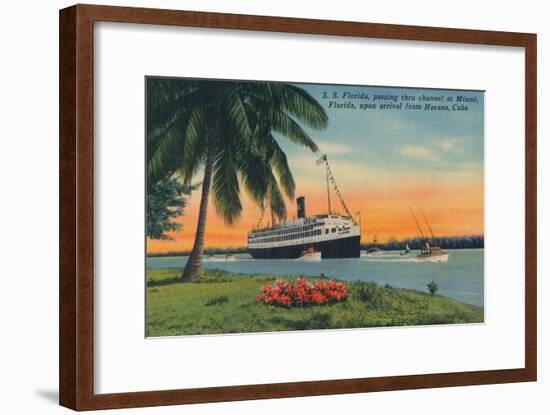 SS Florida, Miami, Florida, upon arrival from Havana, Cuba,  c1931-Unknown-Framed Giclee Print