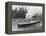 SS Normandie in New York Harbor-null-Framed Premier Image Canvas