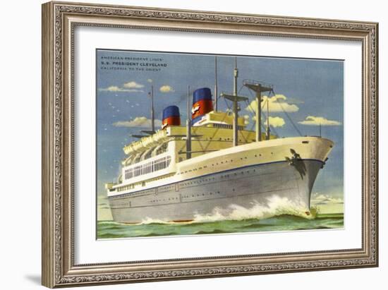 SS President Cleveland-null-Framed Art Print
