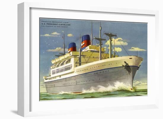 SS President Cleveland-null-Framed Art Print