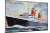 Ss United States Maiden Voyage in 1952-American School-Mounted Giclee Print
