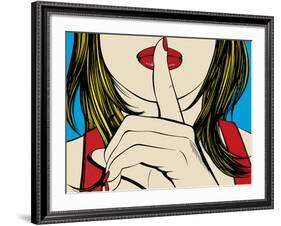 Ssshhh!-Deborah Azzopardi-Framed Art Print