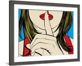 Ssshhh!-Deborah Azzopardi-Framed Art Print