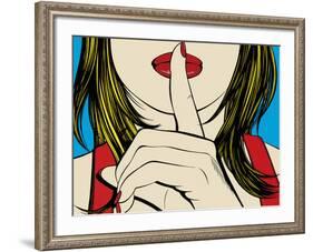 Ssshhh!-Deborah Azzopardi-Framed Art Print