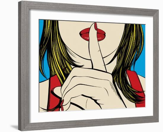 Ssshhh!-Deborah Azzopardi-Framed Art Print