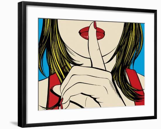 Ssshhh!-Deborah Azzopardi-Framed Art Print