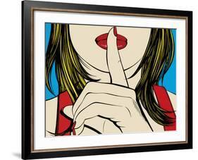 Ssshhh!-Deborah Azzopardi-Framed Art Print