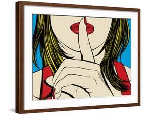 Ssshhh!-Deborah Azzopardi-Framed Art Print