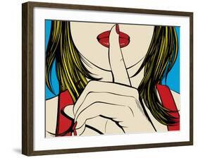 Ssshhh!-Deborah Azzopardi-Framed Art Print