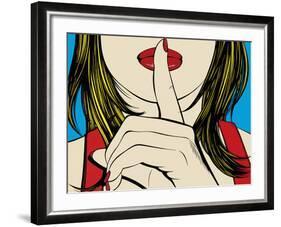 Ssshhh!-Deborah Azzopardi-Framed Art Print