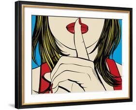 Ssshhh!-Deborah Azzopardi-Framed Art Print